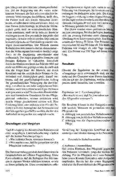 Vorschauseite 2: Die Bedeutung von Vertrauen in der Pflege