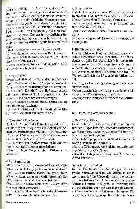 Vorschauseite 3: Die Bedeutung von Vertrauen in der Pflege