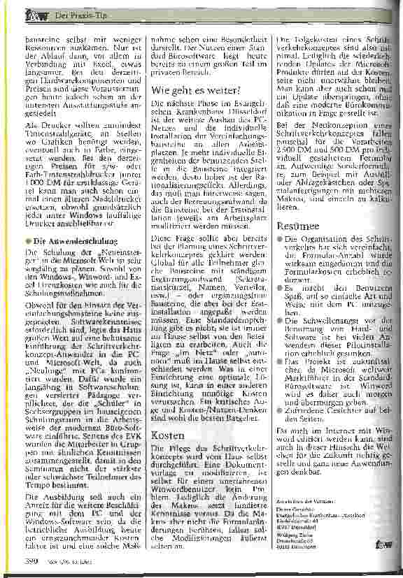 Vorschauseite 4: Gute Ideenstatt großer Budgets Einsatz eines Schriftverkehrkonzeptes im Evangelischen KHS Düsseldorfs
