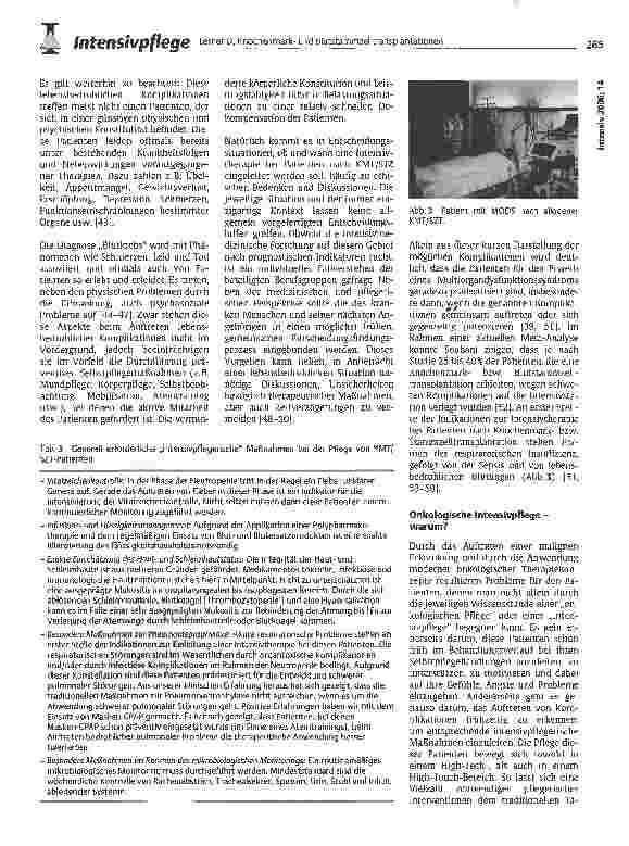 Vorschauseite 4: Knochenmarkund Blutstammzelltransplantationen: Im Spannungsfeld zwischen Onkologie-und Intensivpflege!