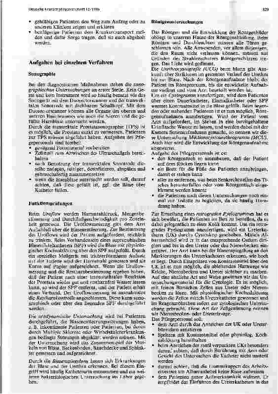 Vorschauseite 2: Pflegerische Aufgaben in der urologischen Endoskopie