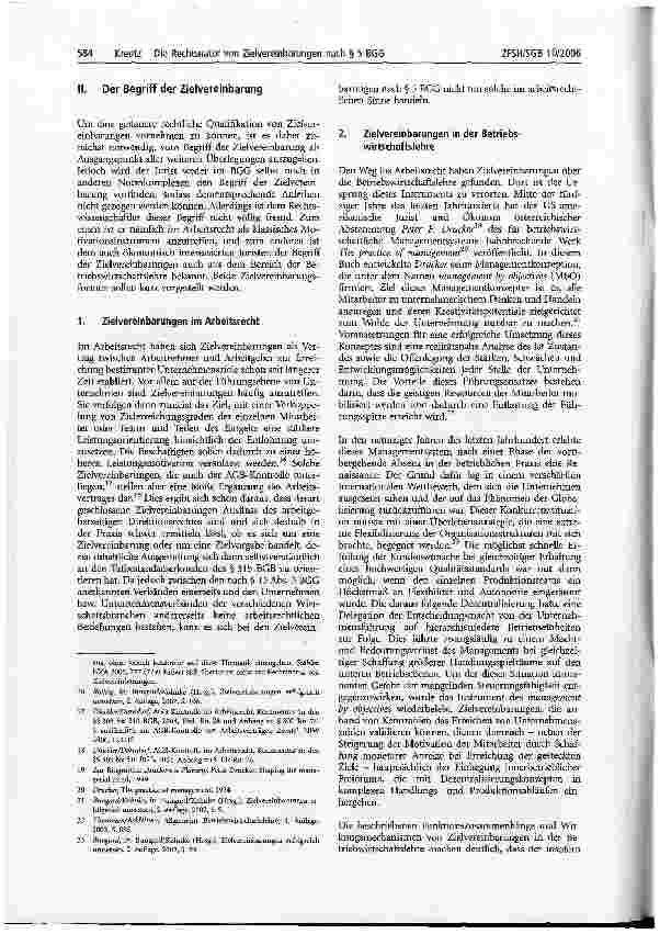 Vorschauseite 2: Die Rechtsnatur von Zielvereinbarungen nach § 5 BGG