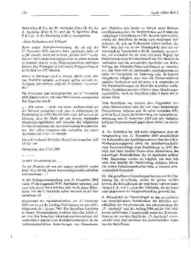 Vorschauseite 2: Vorsätzliche Zuwiderhandlung gegen das Verbot des § 1 GWB
