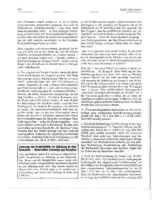 Vorschauseite 4: Vorsätzliche Zuwiderhandlung gegen das Verbot des § 1 GWB