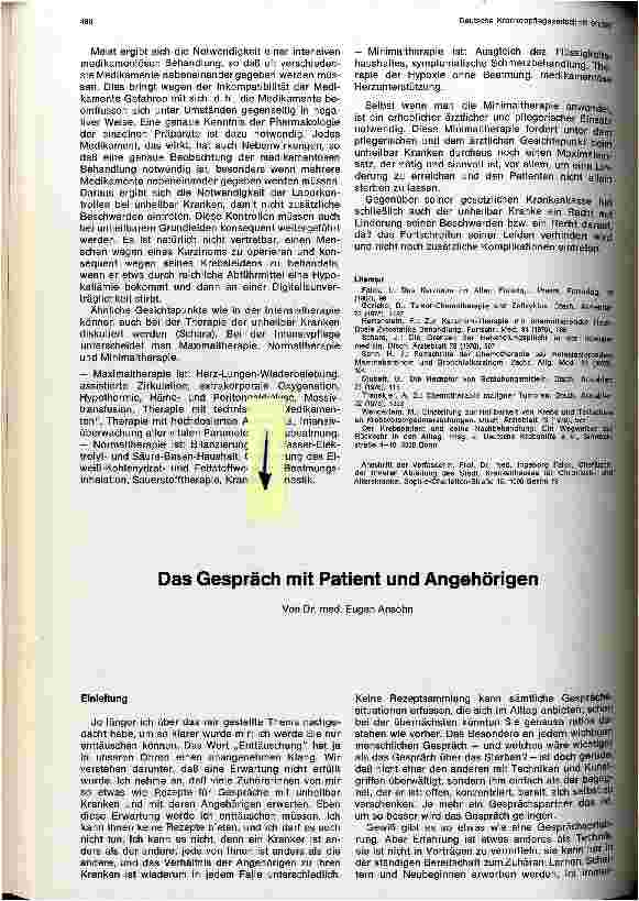 Vorschauseite 1: Das Gespräch mit Patient und Angehörigen