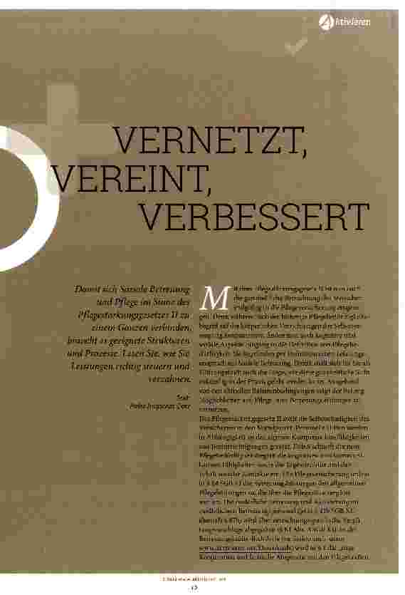Vorschauseite 1: Vernetzt, vereint, verbessert