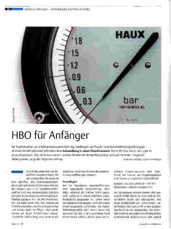 Vorschauseite 1: HBO für Anfänger