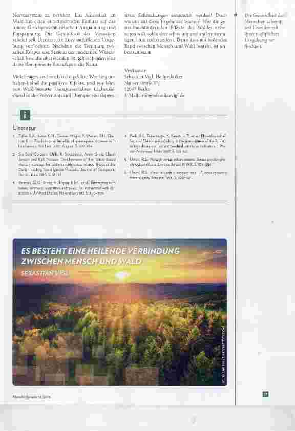 Vorschauseite 5: Der Wald Ein pflanzliches Antidepressivum