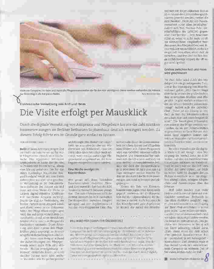 Vorschauseite 1: Die Visite erfolgt per Mausklick