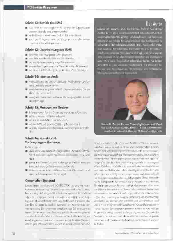 Vorschauseite 3: Das richtige Augenmaß für ein anforderungsgerechtes Sicherheits-Niveau