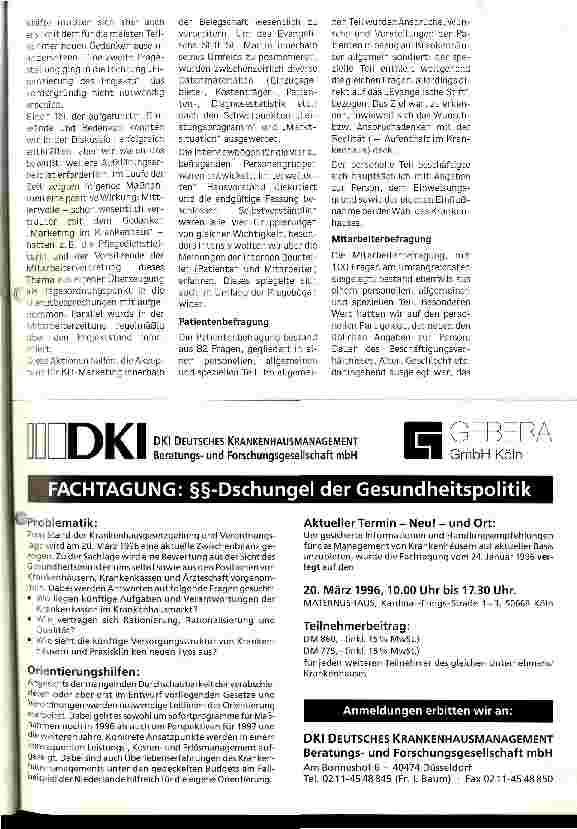 Vorschauseite 4: Im Team für Ihre Gesundheit Marketing im Krankenhaus - eine gelebte Grundeinstellung