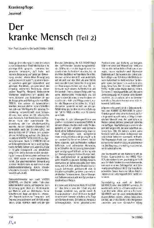 Vorschauseite 1: Der kranke Mensch Teil 2