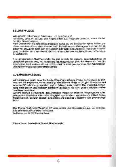 Vorschauseite 3: Gedanken zur inoffiziellen Pflege im Operationssaal