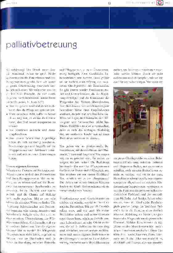 Vorschauseite 2: Palliativbetreuung im Akutspital aus Sicht der Pflegepersonen