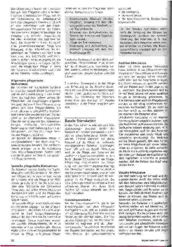 Vorschauseite 3: Pflege und Betreuung bei apallischem Syndrom
