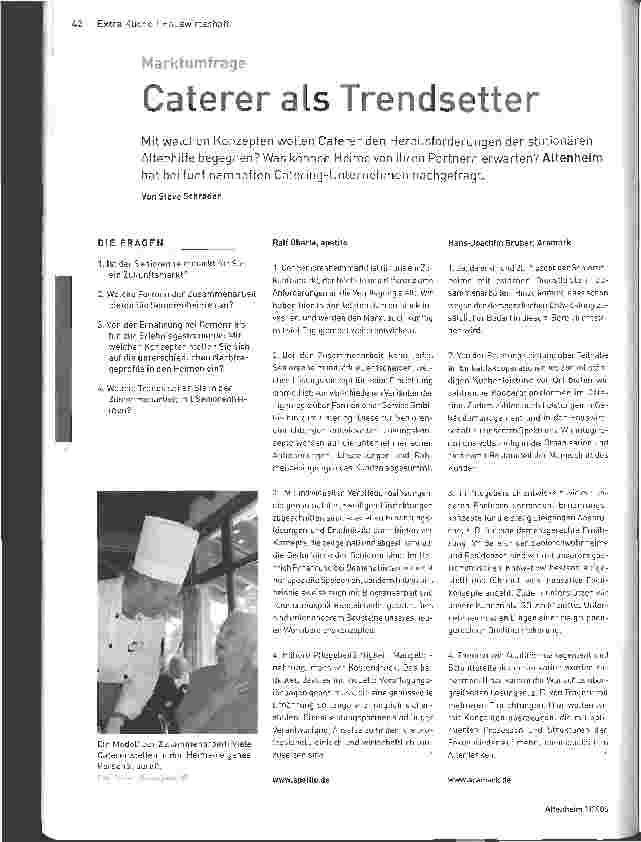 Vorschauseite 1: Caterer als Trendsetter