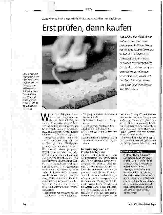 Vorschauseite 1: Erst prüfen, dann kaufen