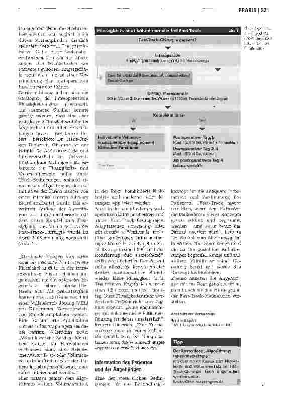 Vorschauseite 2: Fast-Track-ChirurgieVolumenersatz im OP: Weniger ist mehr