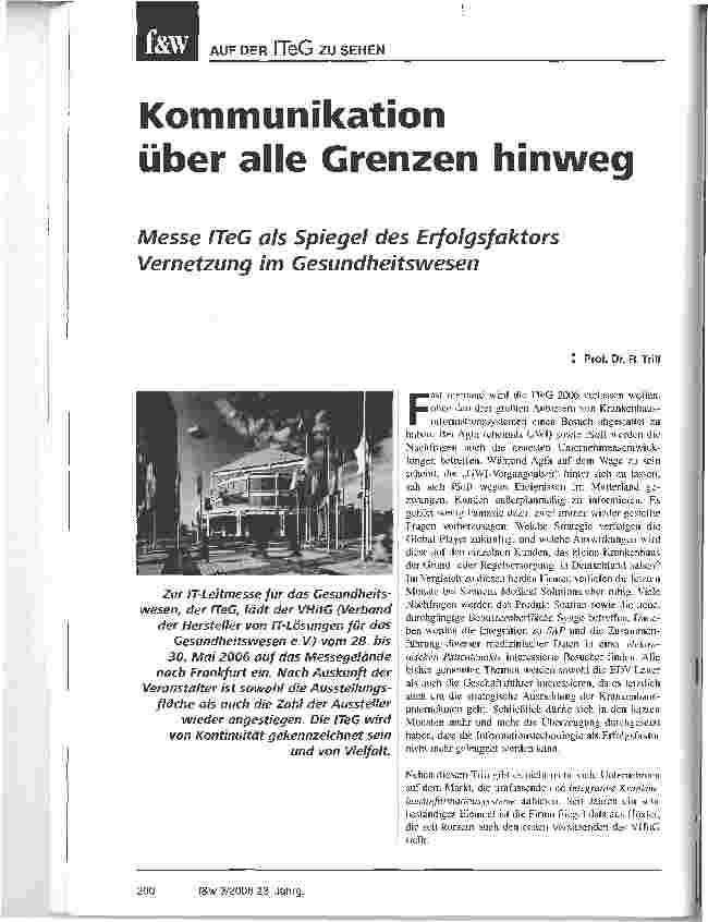 Vorschauseite 1: Kommunikationüber alle Grenzen hinweg