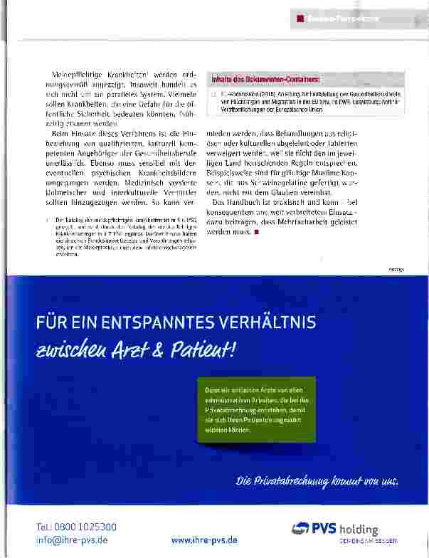Vorschauseite 2: Gesundheitspass für Flüchtlinse