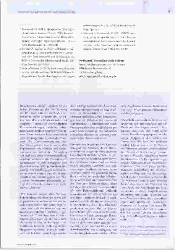 Vorschauseite 4: Hygienisch einwandfreies Arbeiten in der Intensivmedizin