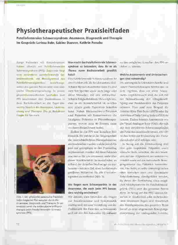 Vorschauseite 1: Physiotherapeutischer Praxisleitfaden