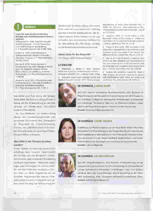 Vorschauseite 3: Physiotherapeutischer Praxisleitfaden