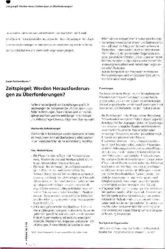 Vorschauseite 1: Zeitspiegel: Werden Herausforderungen zu Überforderungen?