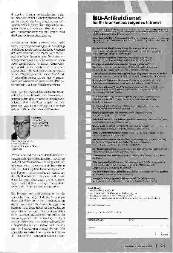 Vorschauseite 2: Falsche Anreize für die Intensivmedizin?Beatmung: Qualitätsmanagement statt Qualitätssicherung