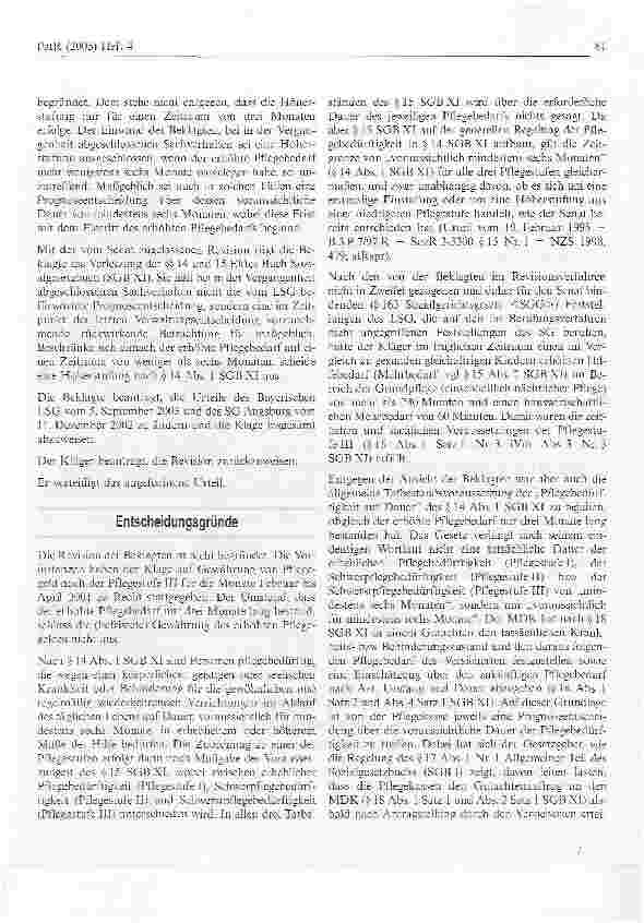 Vorschauseite 3: Pflegebedürftigkeit auf Dauer