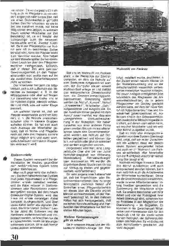 Vorschauseite 2: Neues Notrufsystem für ein Wohnstift
