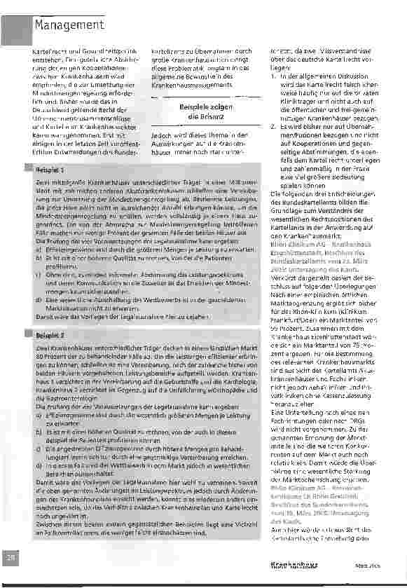 Vorschauseite 2: Konfliktstoff Kartellrecht