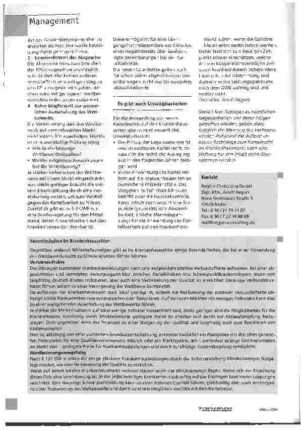 Vorschauseite 4: Konfliktstoff Kartellrecht