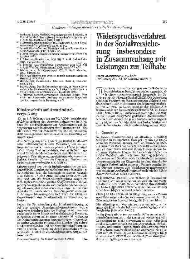 Vorschauseite 5: Behindertenrecht/ Menschenrecht auf Gleichheit