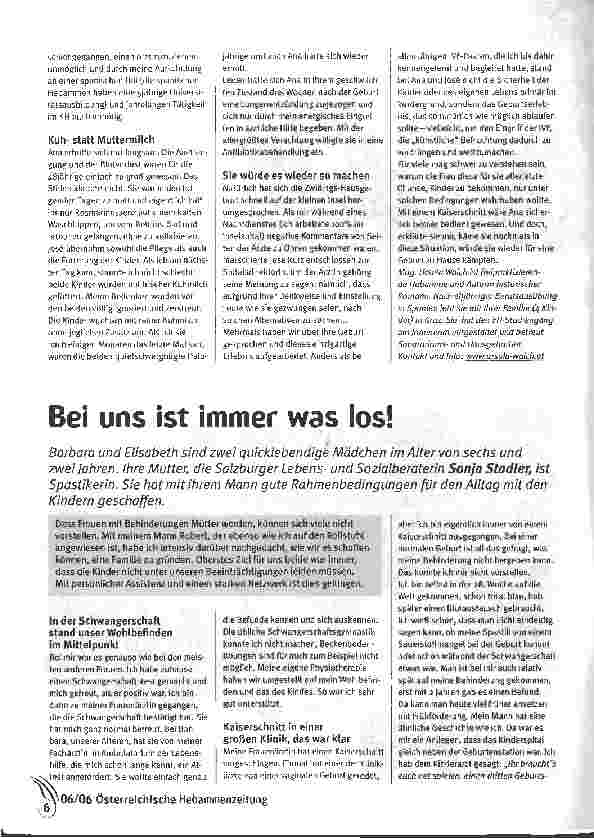 Vorschauseite 1: Bei uns ist immer was los!