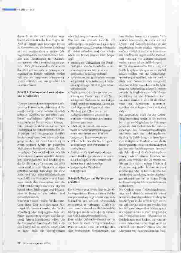 Vorschauseite 3: Arbeitsschutzmanagementsysteme Teil 2 In fünf Schritten die Grundlagen legen