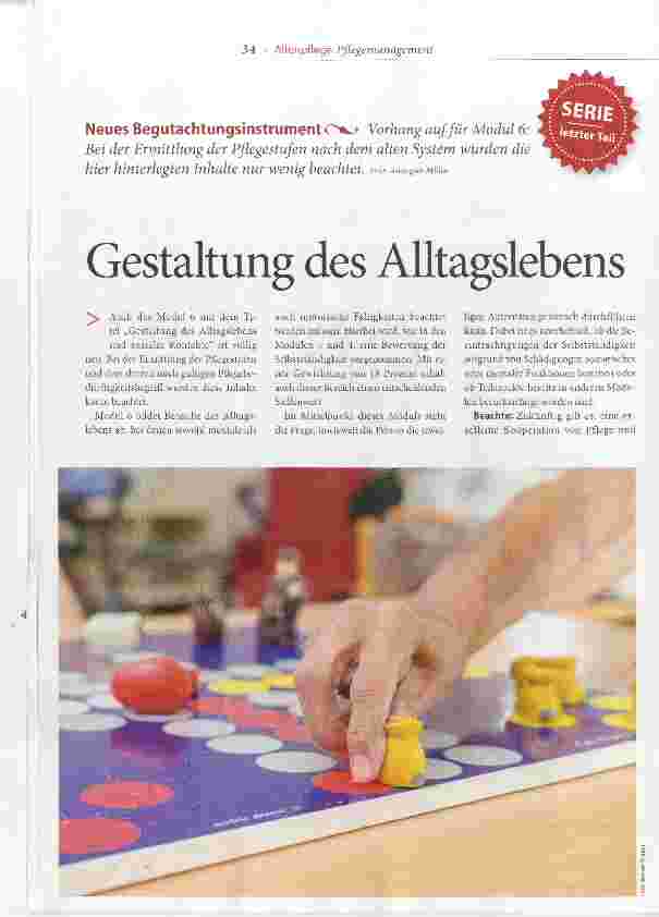 Vorschauseite 1: Gestaltung des Alltagslebens