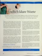 Vorschauseite 1: Endlich klare Worte.