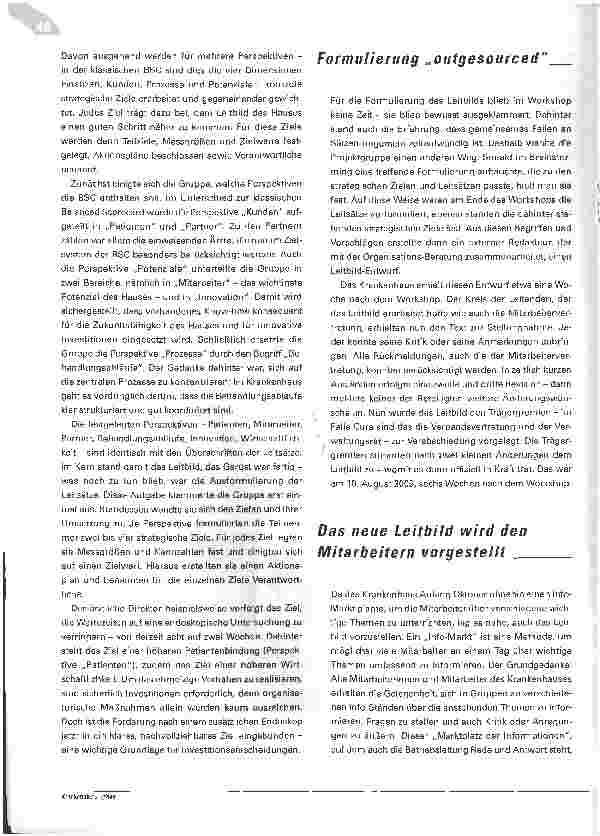Vorschauseite 4: Ein Weg zum LeitbildPositives Beispiel eines Top-down-Prozesses