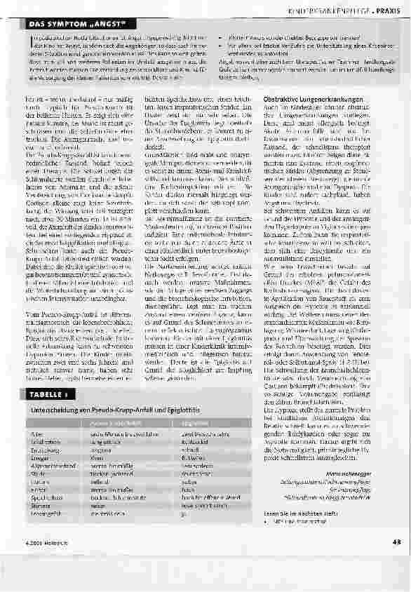 Vorschauseite 2: Pädiatrische NotfälleTeil 1: Atemstörungen und Hypoxien