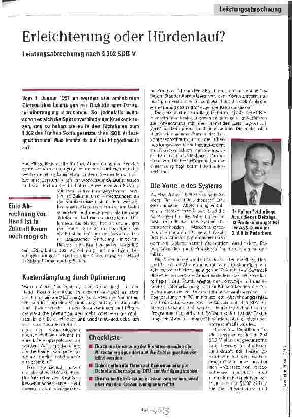 Vorschauseite 1: Erleichterung oder Hürdenlauf?