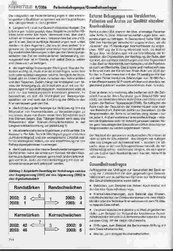 Vorschauseite 3: Die stationäre Versorgung aus der Nutzerperspektive