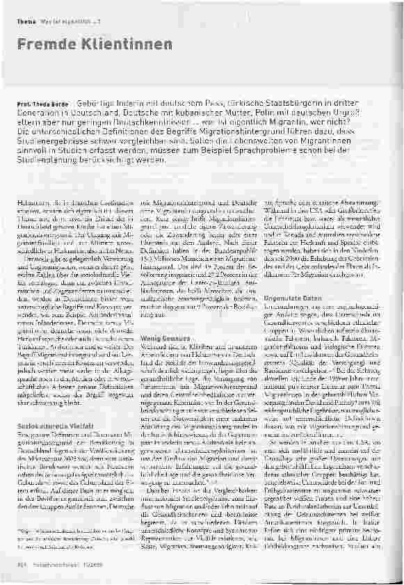 Vorschauseite 1: Fremde Klientinnen
