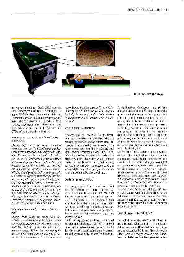 Vorschauseite 2: Früherkennung von Brustkrebs mit 3D-USCT