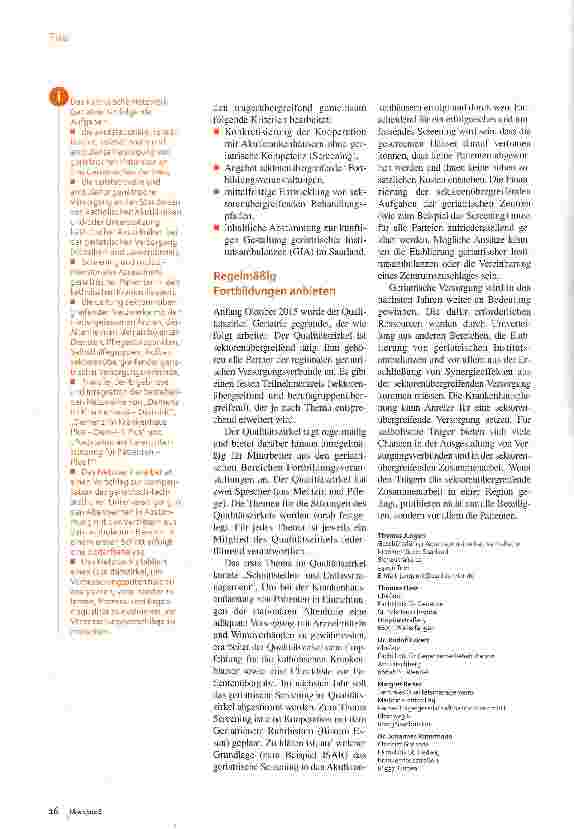Vorschauseite 3: Katholisches Netzwerk Geriatrie Alle in einem Boot