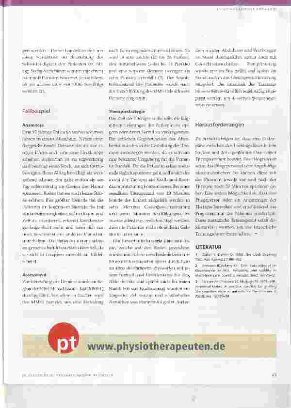 Vorschauseite 2: Mit Bewegung gegen den geistigen Abbau