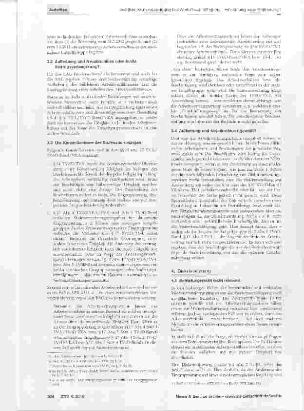 Vorschauseite 3: Stufenzuordnung bei Weiterbeschäftigung - Einstellung oder Entfristung?