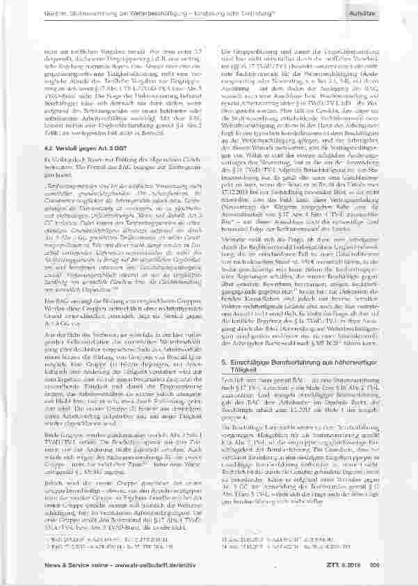 Vorschauseite 4: Stufenzuordnung bei Weiterbeschäftigung - Einstellung oder Entfristung?