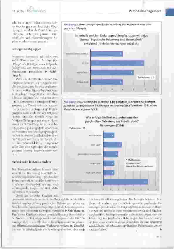 Vorschauseite 4: Gefährdungsbeurteilung psychischer Belastungen am Arbeitsplatz Klinik