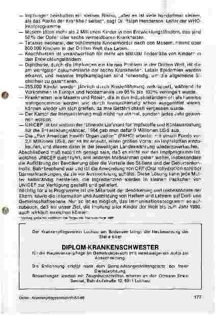 Vorschauseite 4: Immunisierung aller Kinder bis zum Jahre 1990